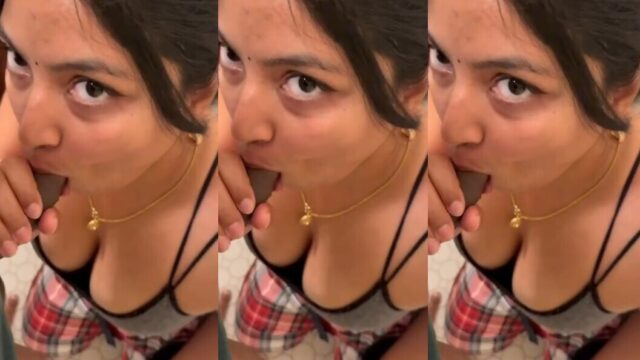 Sexy Indian Horny Wife Giving Blowjob Like A Pro