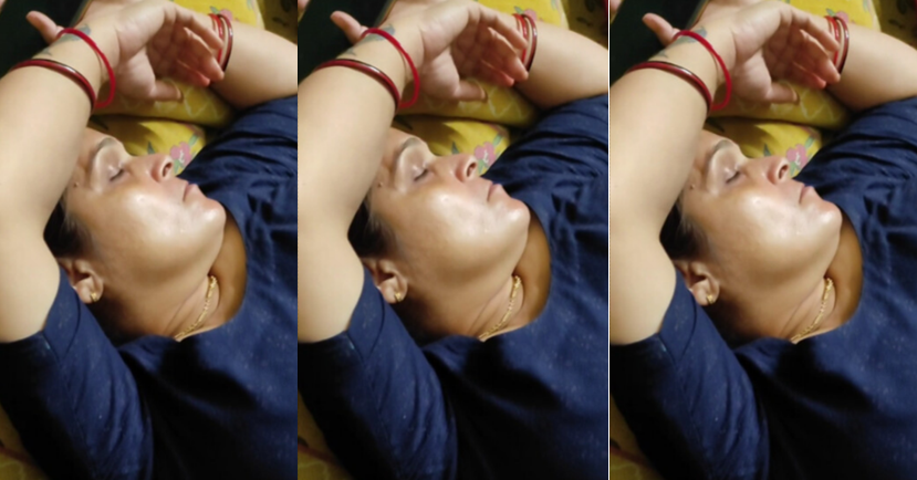 Sleeping Mom Boobs Secretly Pressed By Son