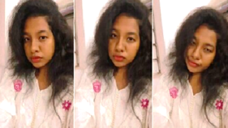 Curly Hair Sexy Girl Showing For Boyfriend