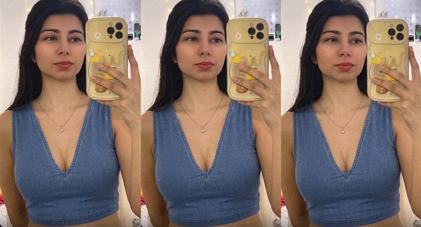 Desi Beautiful Sexy Busty Gf Showing Big Round Boobies Update (8 Clips)