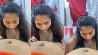 Newly Married Tamil Wife Nude Captured Giving Blowjob Hard Fucking