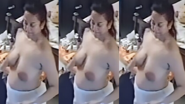 Big Boobs Bhabhi After Bath Changing Dress Leaked CCTV Cam Video’s