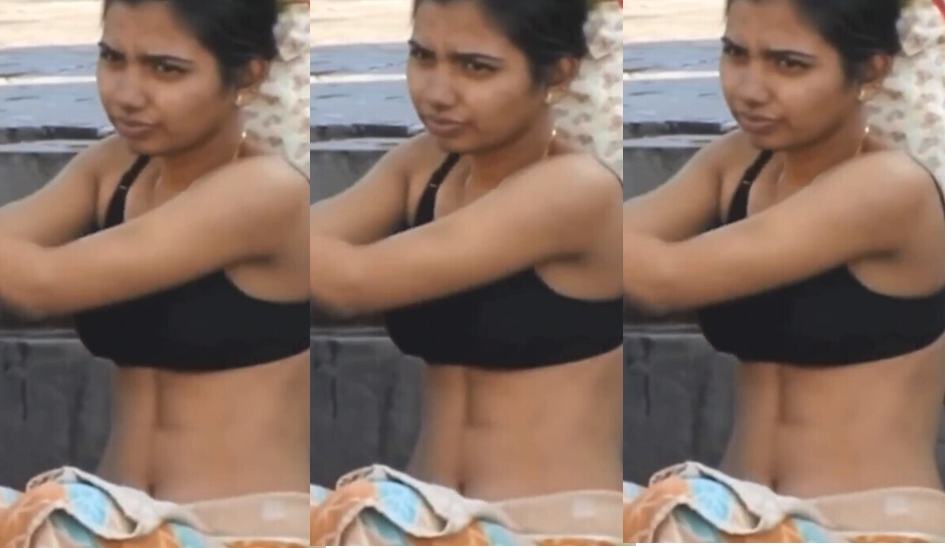 Desi Girl After Bath Outdoor Changing Dress Captured Secretly