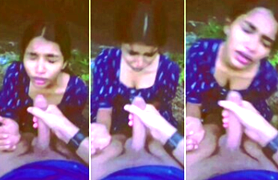 Horny Mallu Gf Cumshot On Face In Park