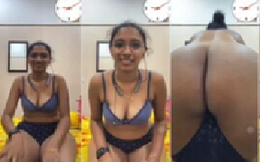 Indian Girl Showing Her Big Ass
