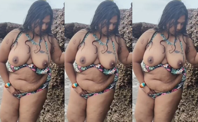 Sexy Chubby Tanker Nude On Beach & Threesome Fuck Update