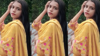 Beautiful Cute Young Bangla Hijabi Girl Showing Perfect Perky Round Boobs