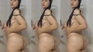 Big Ass Punjabi Sexy Horny Milf Showing Bathing Humping On Pillow Nude Dancing Showing Ass