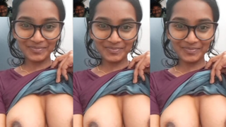 Desi Horny Young Gf Squeezing Perky Round Boobs & Fingering