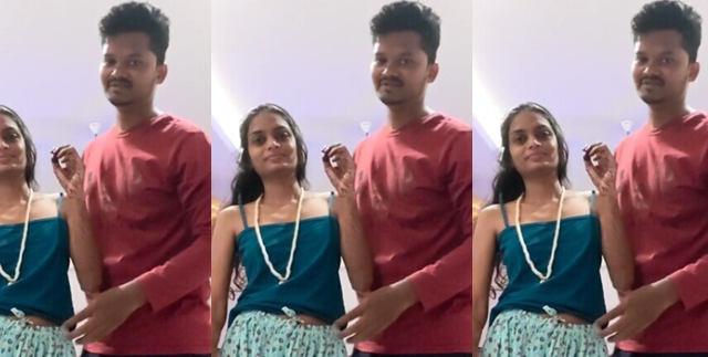 Slim Tamil Wife Anniversary Night Romance Giving Blowjob Nude Captured By Cuck Husband