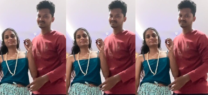 Slim Tamil Wife Anniversary Night Romance Giving Blowjob Nude Captured By Cuck Husband