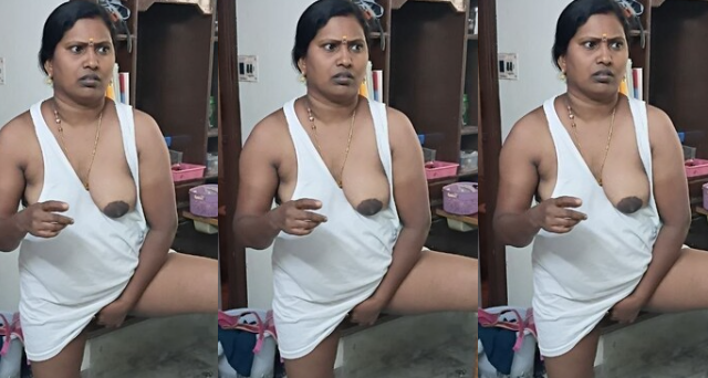 Tamil Wife Changing Dress Boobs Pressed By Husband