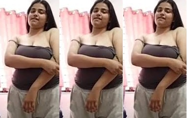 Busty Indian Tanker Girlfriend Nude Show
