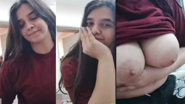 Beautiful Shy Girlfriend Showing On Video Call