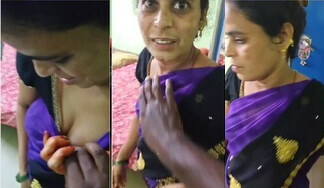 Cheater Tamil Wife Affair Flashing Boobs Pussy For Devar